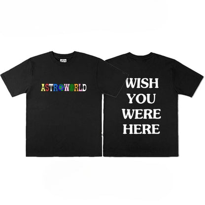 Travis Scott Hip Hop Astroworld Short Sleeve T-Shirt