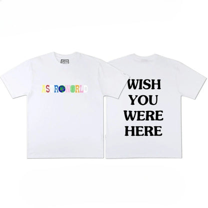 Travis Scott Hip Hop Astroworld Short Sleeve T-Shirt