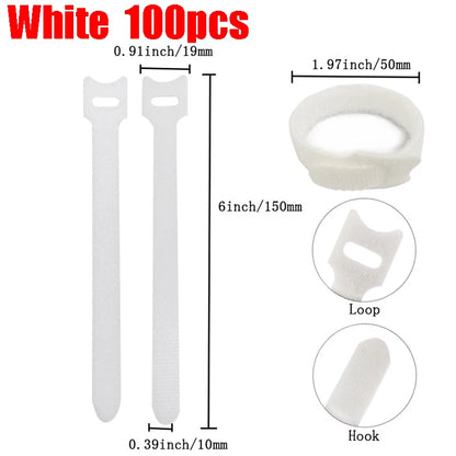 10-100PCS Nylon Cable Ties 20CM