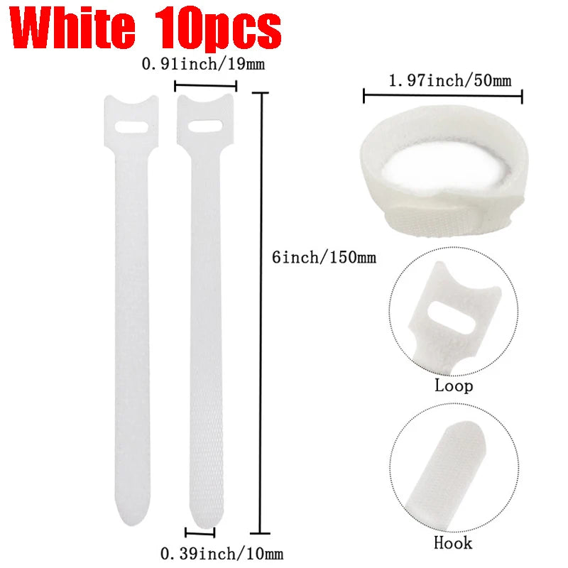 10-100PCS Nylon Cable Ties 20CM
