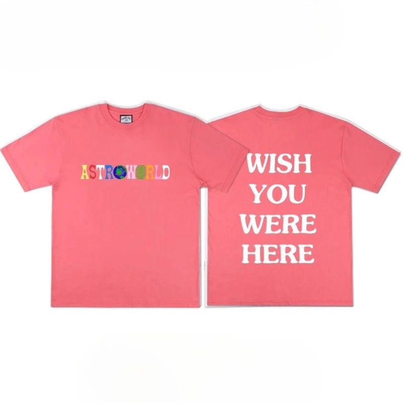 Travis Scott Hip Hop Astroworld Short Sleeve T-Shirt